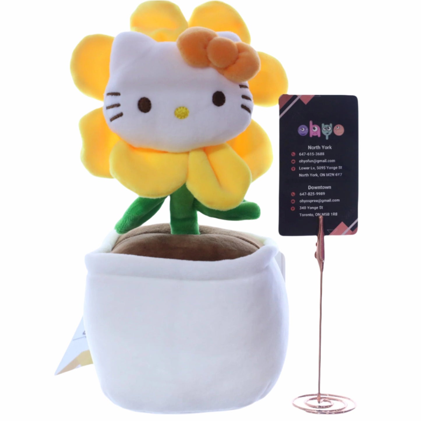 Hello Kitty Plush Potted Plant - Soft & Comfortable Sanrio Stuffed Toy