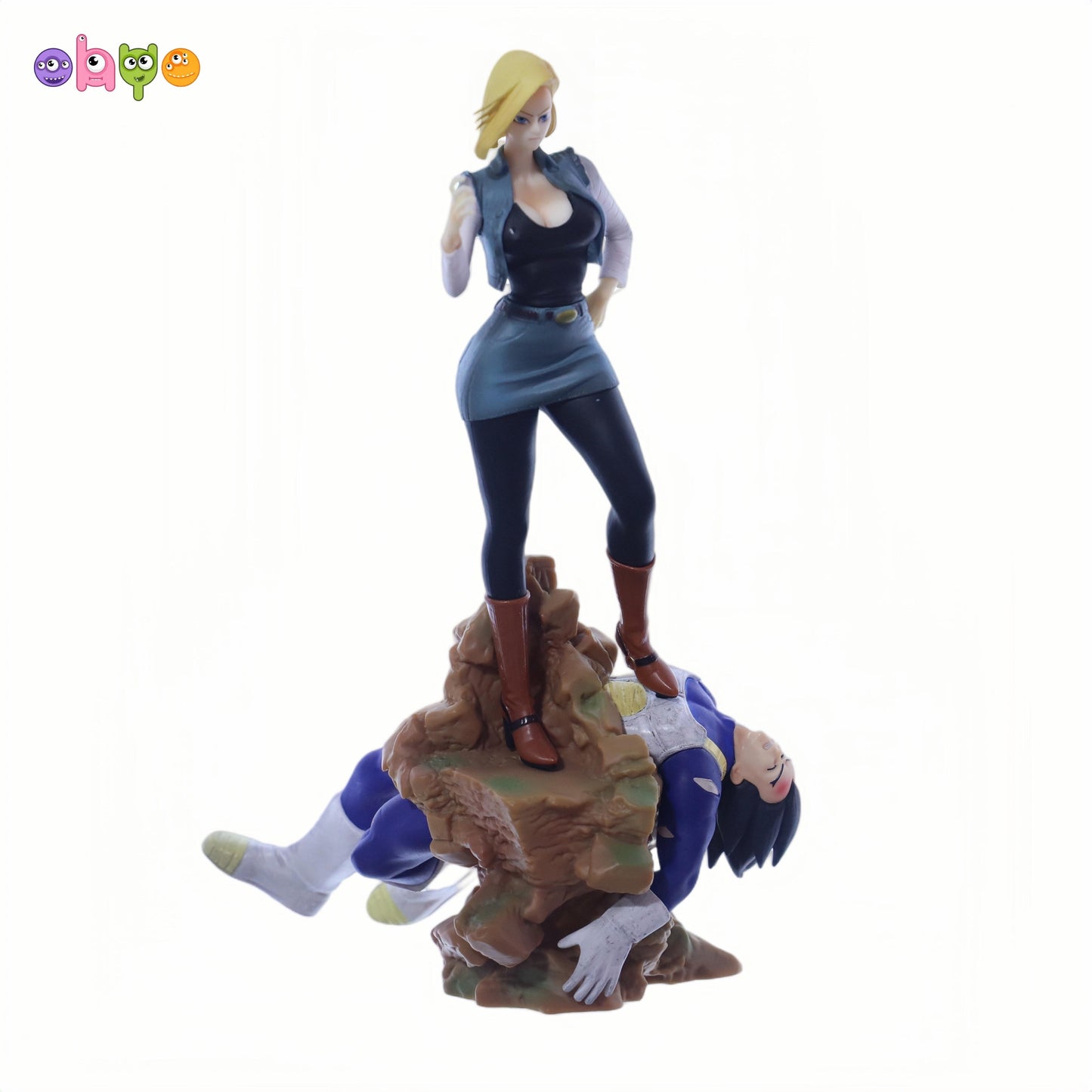 Dragon Ball Z Lazuli Figures Android 18 VS Vegeta Action Figures PVC Anime Collection Statue Model Toys Birthday Gifts
