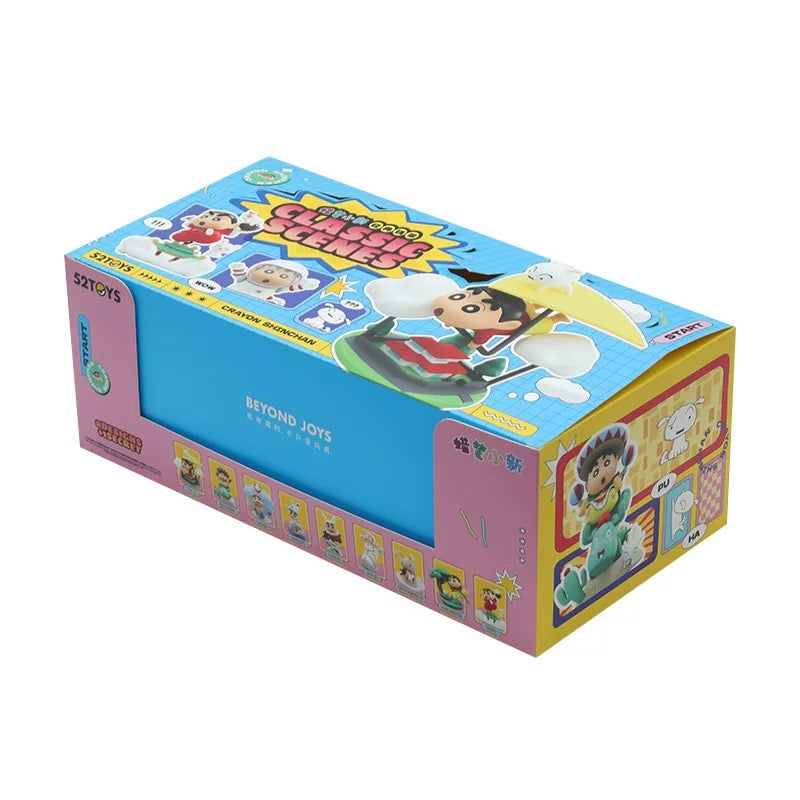 Crayon Shin Chan Blind Box Classic Scene Series Cartoon Anime Figure Decorations Pvc Model Action Figurines Ornament Toys Gift