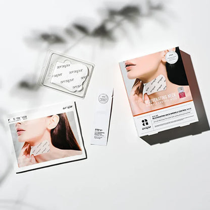 AVAJAR REJUVENATING NECK WRINKLE CONTROL MASK (5pcs)
