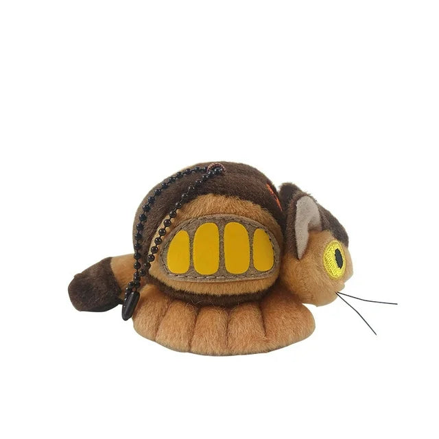Cat bus House stuffed animal keychain
