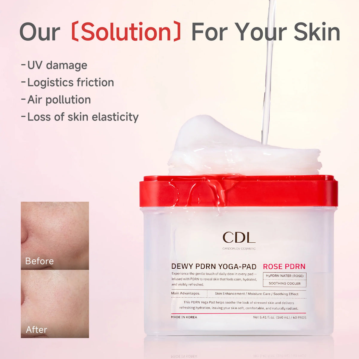 CDL CANDORLOV Dewy PDRN Yoga-Pad — 160ml / 60 Pads