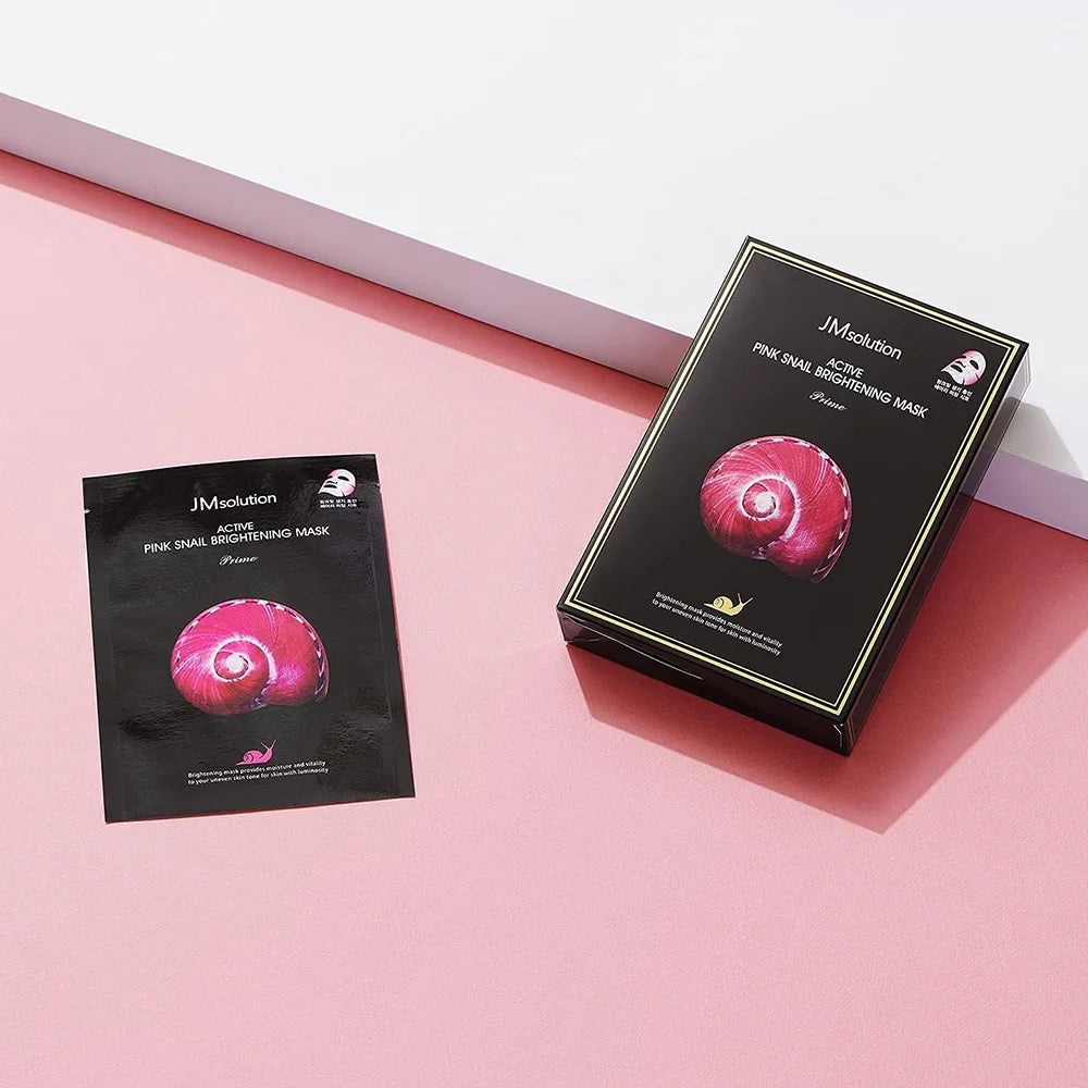 JMsolution Active Pink Snail Brightening Mask Prime 30ml x 10ea