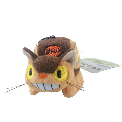 Cat bus House stuffed animal keychain