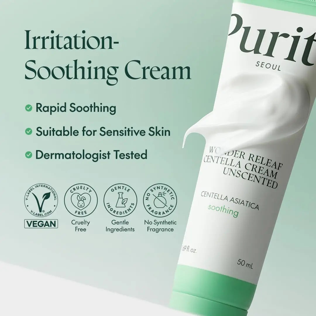 PURITO Wonder Releaf Centella Cream Unscented 50ml