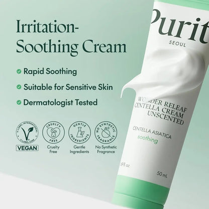 PURITO Wonder Releaf Centella Cream Unscented 50ml
